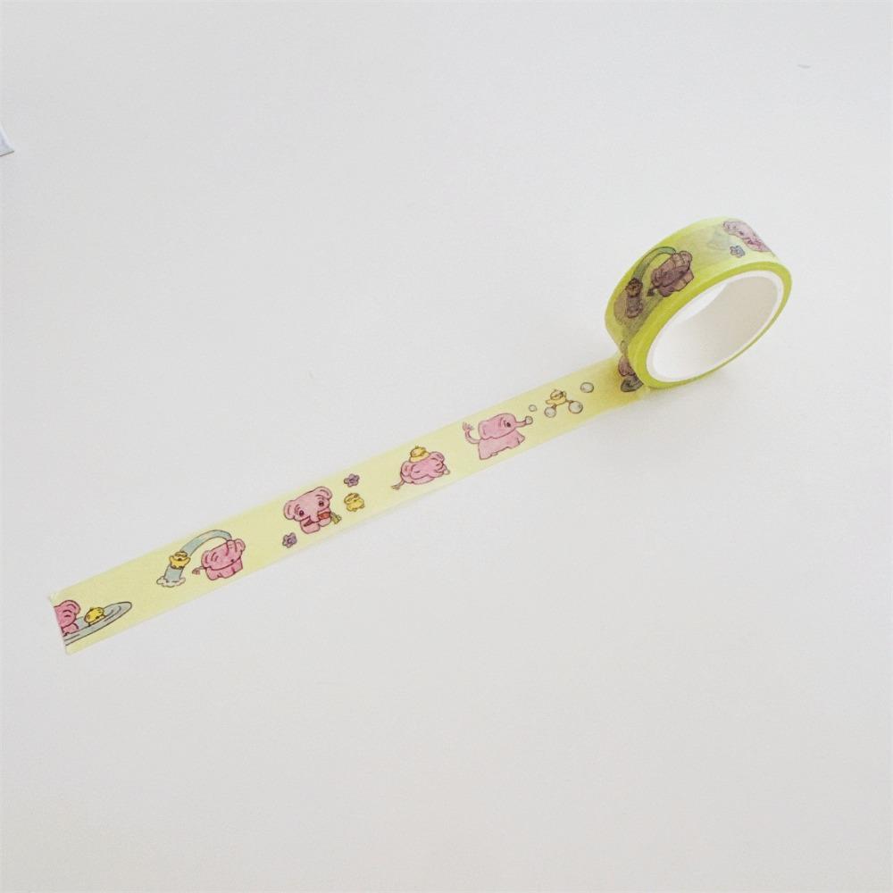 Creative Tearable Washi Tape Removable DIY Decorative Sticker Tape Cartoon Pattern DIY Craft Tape Journaling