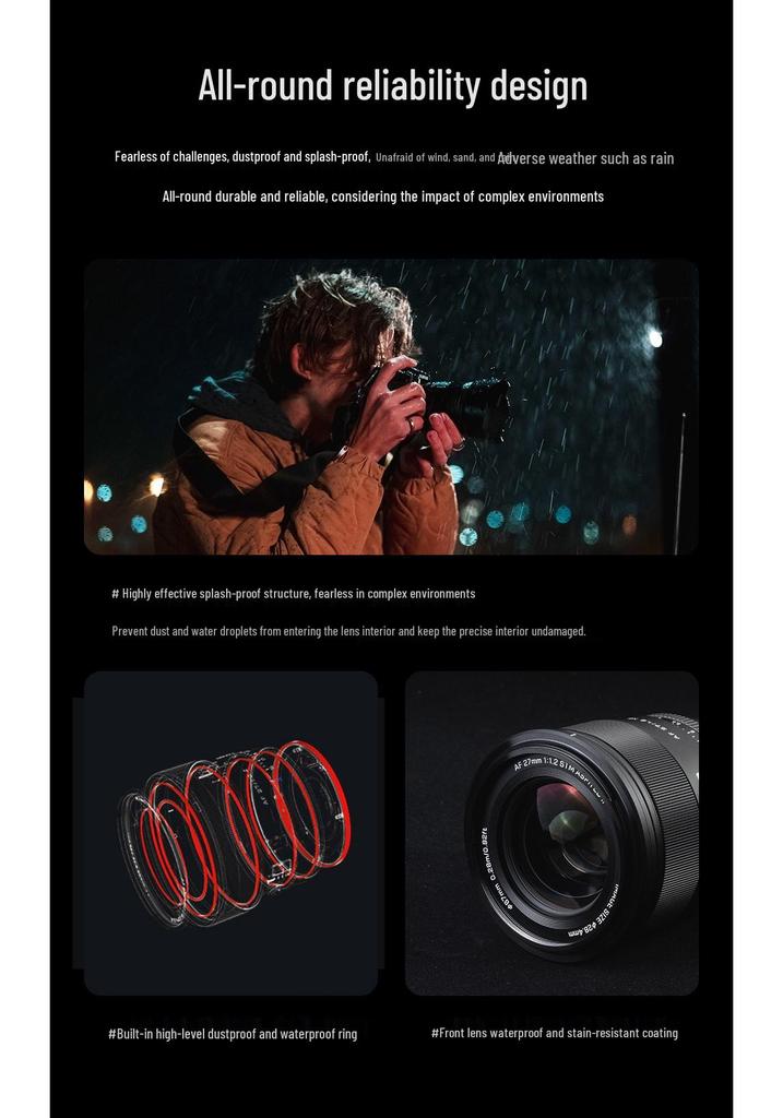 Viltrox 27mm f/1.2 Pro Фикс-объектив для беззеркальных камер с байонетами F/Z/E с автофокусом