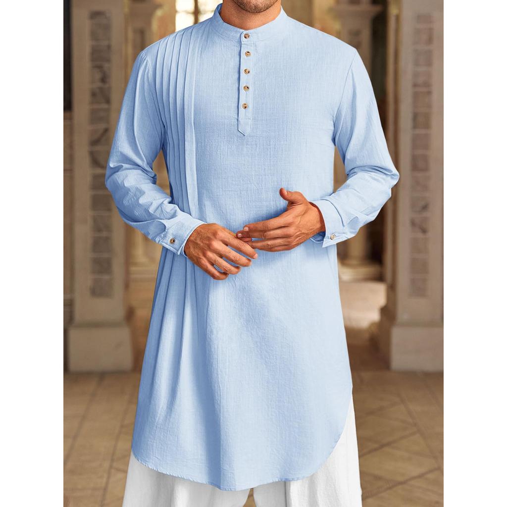 Men's Long Shirt Muslim Robe