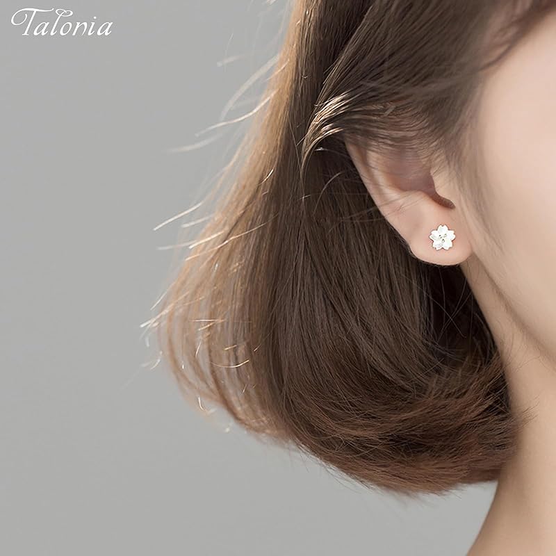 Серьги комплект маленькая пара Популярность Совместимо с аллергией на металлы Оставьте его включенным Серебро 925 пробы Различные виды пирсинга Мило 6 пар Модная женщина