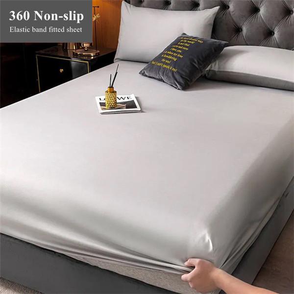 Простыня из 100% хлопка. Мягкий и толстый наматрасник. Регулируемый защитный чехол для белья. Сплошной цвет. Покрывало без наволочки.