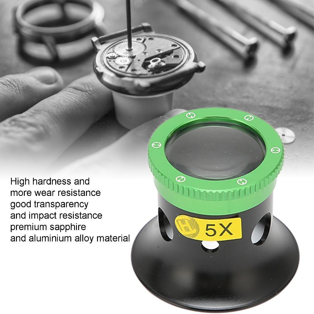 5X/10X/15X/20X Magnification Eye Loupe High Hardness Jewelers Loupe Gems Inspection