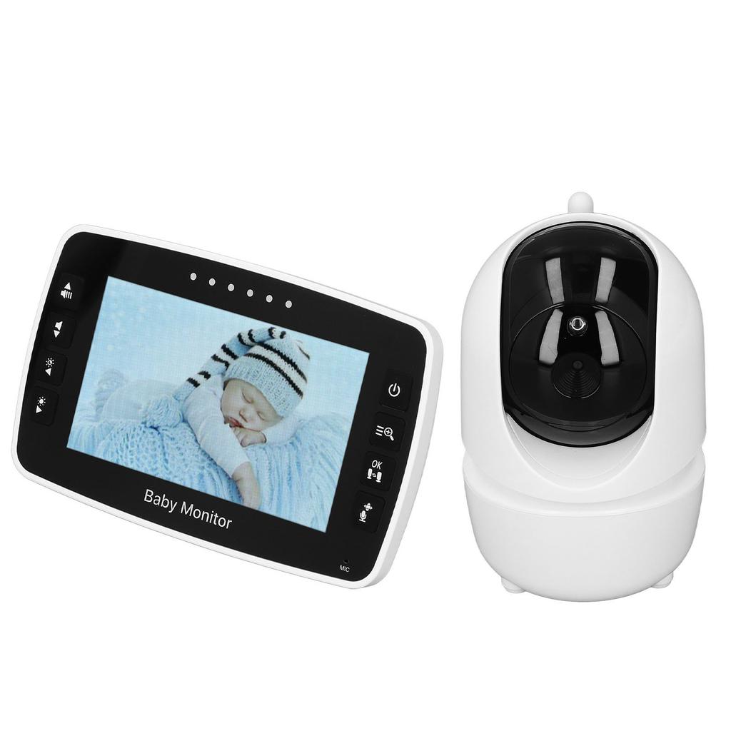 4,3-дюймовый беспроводной видеоняня с экраном IPS, 2-кратным отображением температуры, 2-сторонним ночным видением для ребенка