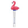 Shatter Resistant Floating Pool Thermometer Pink Flamingo Design With Retrieval Rope For Outdoor Indoor Spa Tub Temperature
