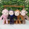 1Pc Cute Scarf Long Legs Little Monkey Pendant Plush Toy Schoolbag Pendant Doll Keychain Car Keychain Pendant Keychain Gift