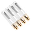 Многоразовый флакон для духов Стеклянный Портативный для улицы Пустой флакон-распылитель Контейнер 10 мл x 4 шт Серебристый