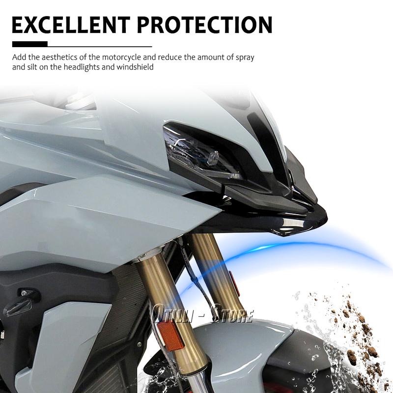 Новый Для BMW S 1000 XR S1000XR s1000xr 2020-2023 Мотоцикл Грязезащитный щиток Передний Клюв Обтекатель Расширение Колесо Расширитель Крыло