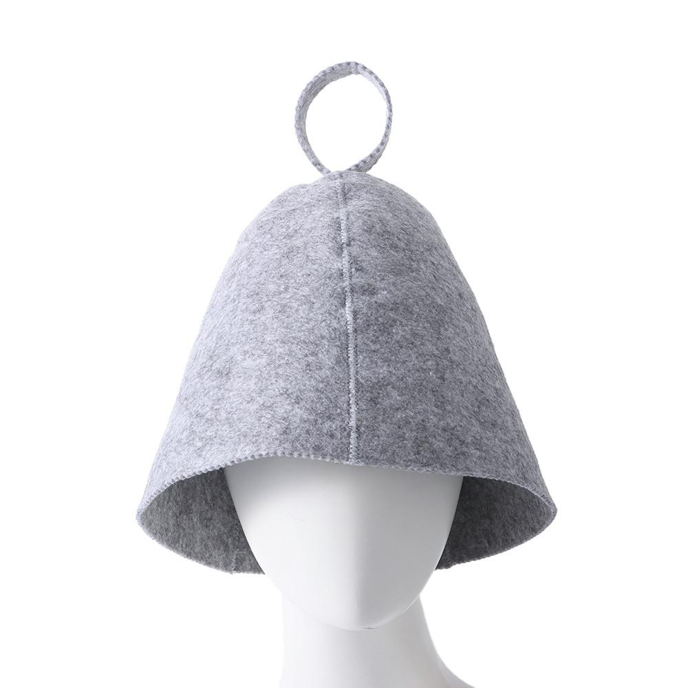 Защита головы для паровой бани, фетровая шапочка для душа, шапочка для сауны, антитепловая шапочка, фетровая шерстяная шапочка