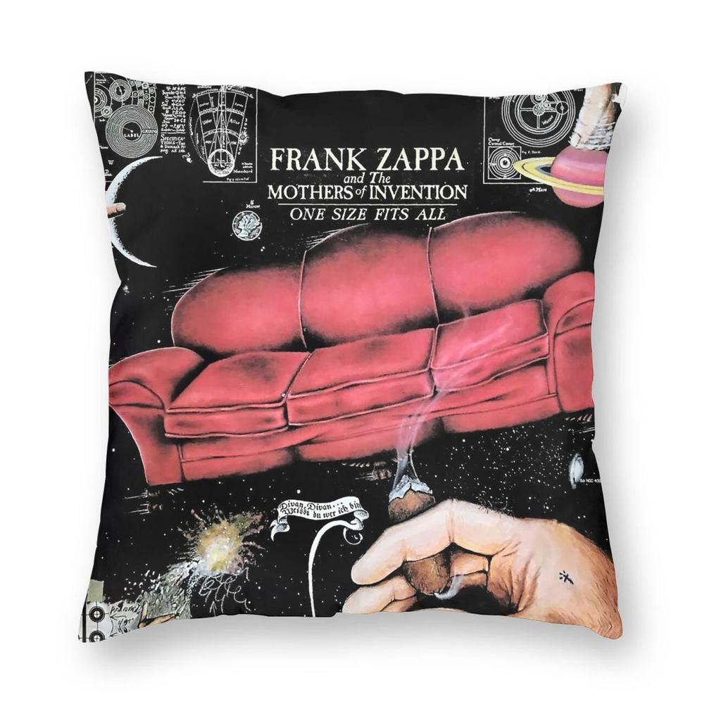 Frank Zappa One Size Fits All Square Pillowcase Polyester Linen Velvet Pattern Zip Decorative Pillow Case Home Cushion Cover
