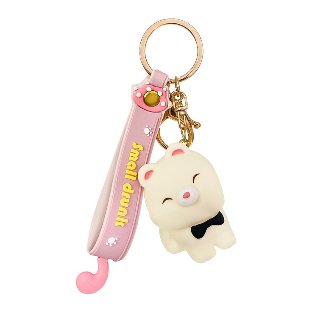 Backpack Pendant Cute Lovers Keyring Kawaii Cartoon Dog Key Ring  Husband Wife