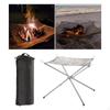 Camping Mesh Fire Firepit Campfire Rack Disassemble Stainless Steel Durable Camp Stand