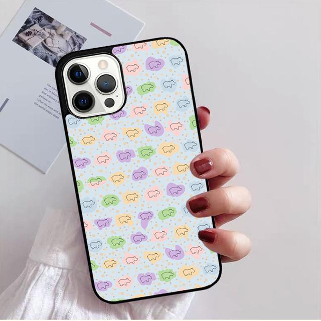 Чехол на заднюю панель телефона с рисунком из мультяшных бегемотов для iPhone 17 Air 16 15 14 13 11 12 Pro Max Plus Shell Coque