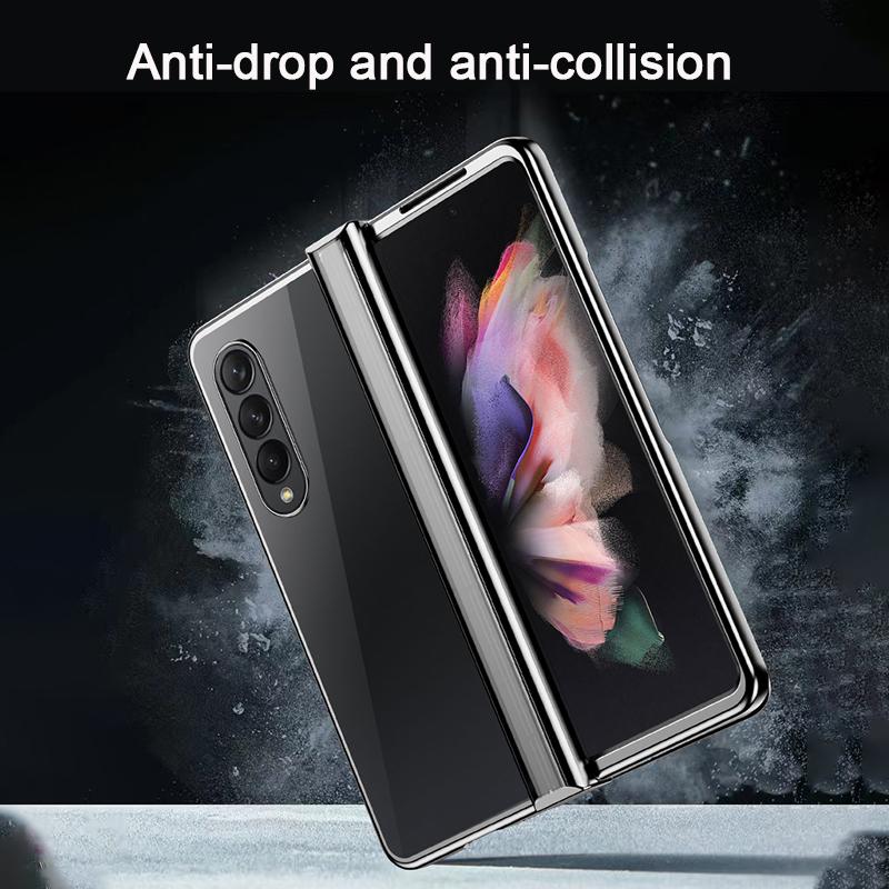 Шарнир, полная защита, чехол для Samsung Galaxy Z Fold 4, 5 г, ультратонкий чехол, прозрачный противоударный чехол для Samsung Z Fold4