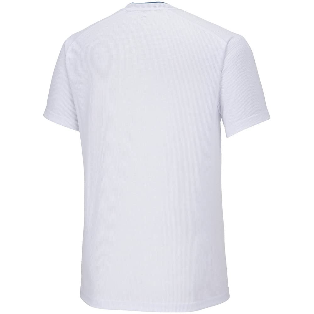 Теннисная одежда Dry Aeroflow Game Shirt с коротким рукавом, с высокой вентиляцией, легкая в движении 62JAA032 Белый M [Mizuno]