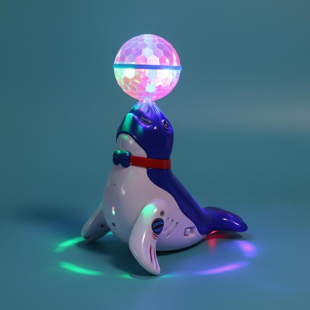 Electric Seal Toy for Kids with LED Lights Music and Acrobatic Performance