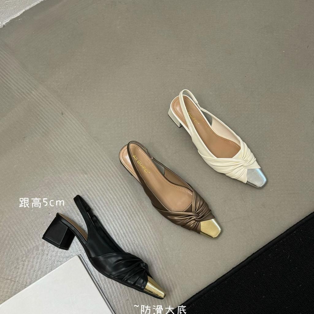 Французские босоножки премиум-класса Bag Head Туфли Fairy Shoes Кожаные вечерние туфли на высоком каблуке
