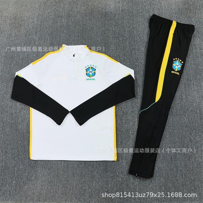 Argentina National Team Training Top Half-Zip Long Sleeve Soccer Jersey Fall Winter