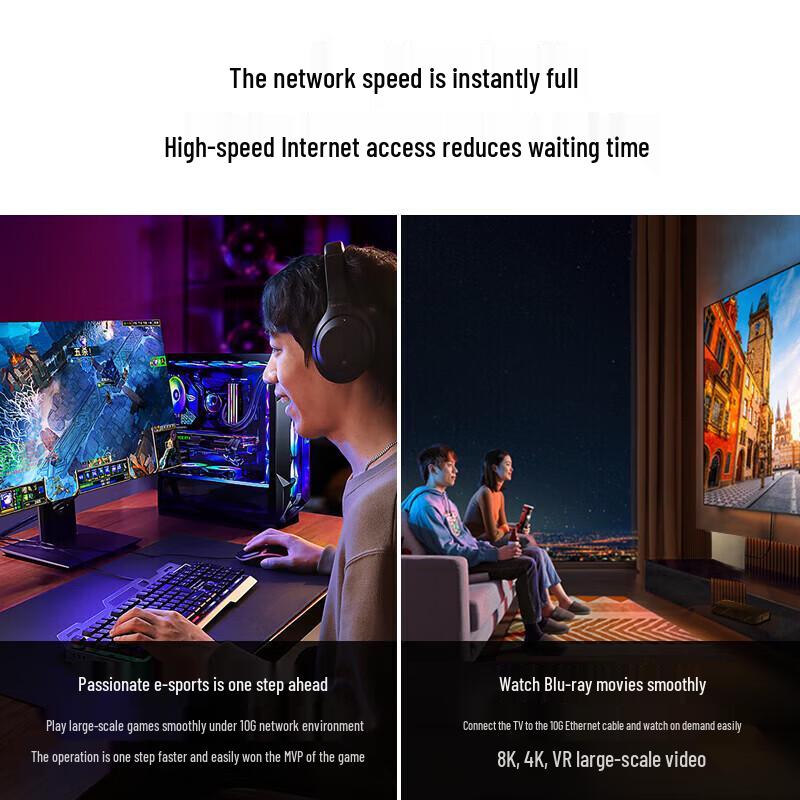 Ugreen Экранированный Ethernet-кабель Cat8 10 Gigabit