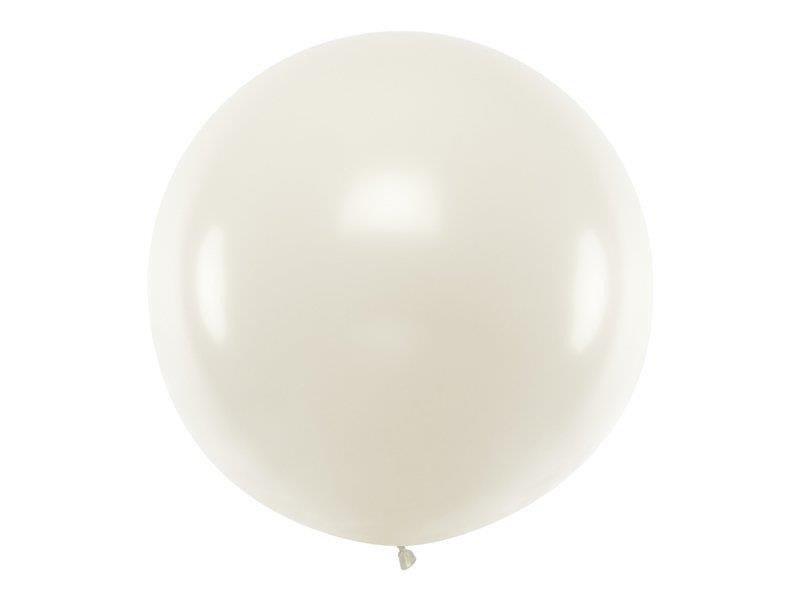 Giant Balloon 1M, Round, Metallic Pearl