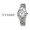 [Tandy] Classic Couple Metal Watch T-3714 Women's White ([Tandy] Shopping Bag provided),Korean Popular Watches