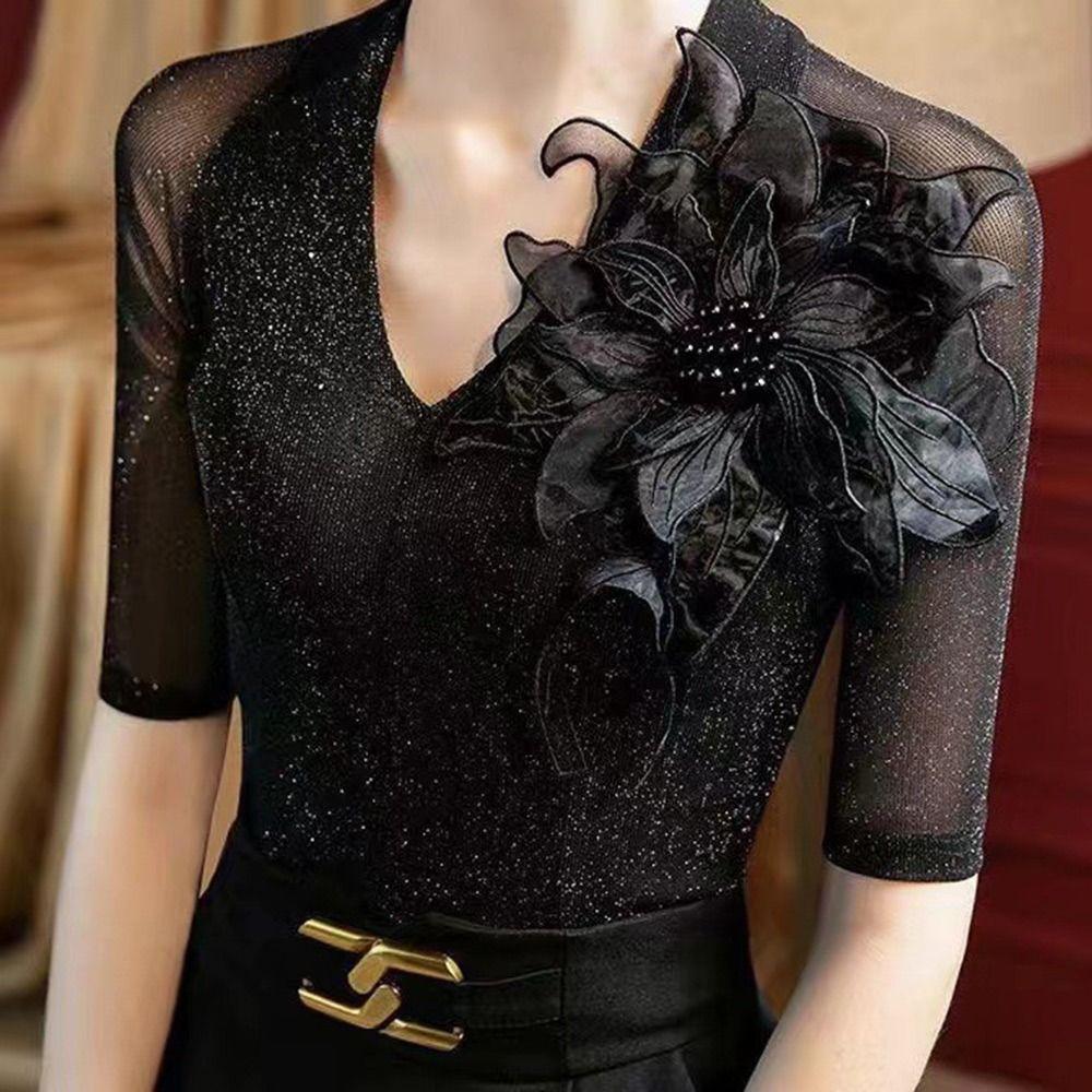 Ткань Ткань Цветочные Нашивки Многослойные Вышитые Нашивки Женская Одежда