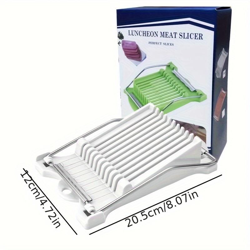 Ручной слайсер из нержавеющей стали для ветчины, картофеля, мясного хлеба, фруктов, яиц, кухонные принадлежности, прочный кухонный инструмент, машина для нарезки