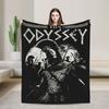 Уютное одеяло для просмотра фильмов Odyssey, аксессуары для дома, декоративный плед, теплое фланелевое одеяло для дивана