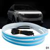 DIY автомобильный капот световая полоса дневного света бегущая полоса сканирования освещение IP68 гибкие автоматические резаки огни декоративные неоновые лампы 12 В