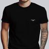 100 pure cotton Unisexs casual loose and fashionable bird pattern printed comfortable short sleeved round neck Tshirt top