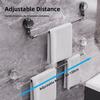Adjustable Suction Cup Towel Rack Wall Mounted Towel Hanger Bathroom Towel Rack  Bathroom Home