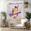 Kobe Custom Your Name Wall Decor Tapestry Art For Pet Memorial Birthdaywedding Party Backdrop Family Gift