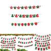 Festive Merry Christmas Bunting Hanging Banner Flag For Xmas Party Decoration