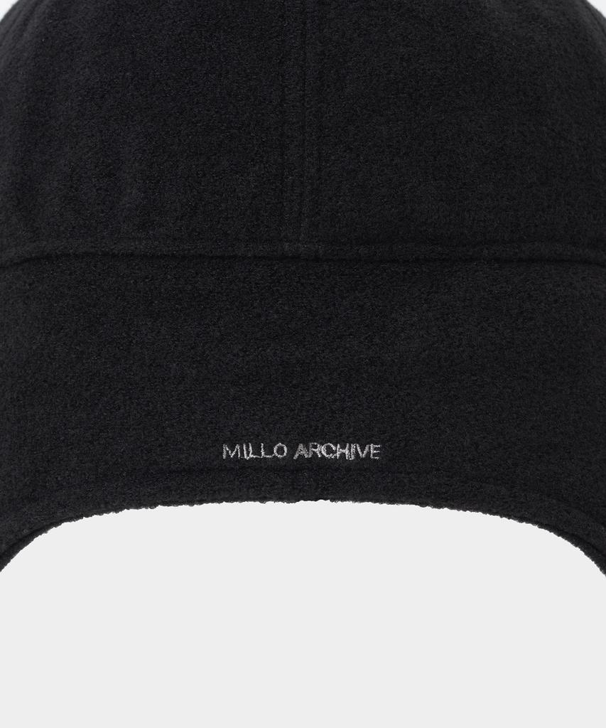 MILLO ARCHIVE Шапка-бини из флиса с принтом [Черный]