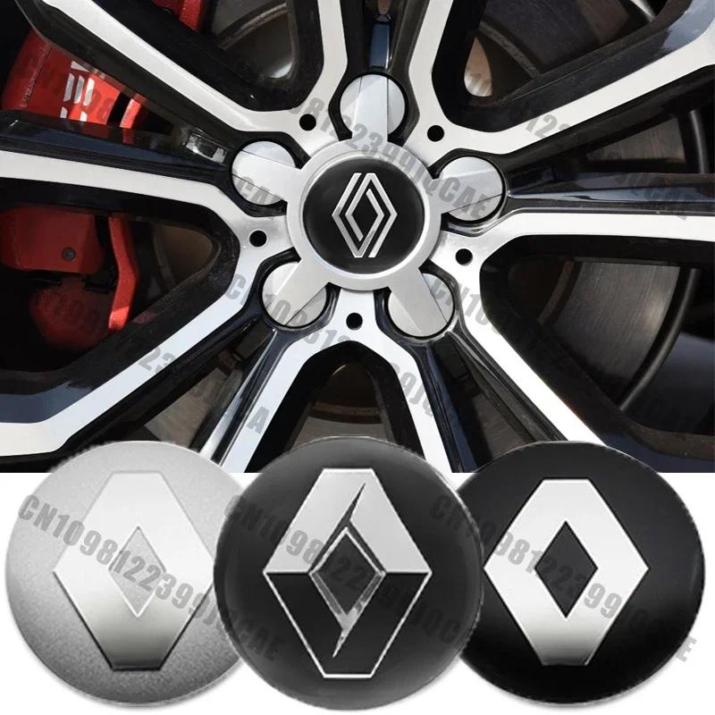 Для Renault Megane 2 Duster Logan Captur Clio 4 4 шт. 56 мм 60 мм 65 мм Стайлинг автомобиля Колпачок ступицы колеса Значок Эмблема Наклейка