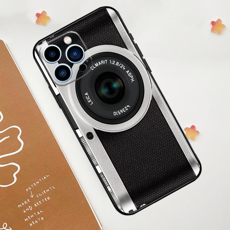Чехол для телефона с ретро-фотокамерой для iPhone 15 16 14 13 12 11 Pro Max Mini Plus XS X XR задняя крышка