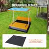 Wooden Sandbox with Canopy Sand Box Sand Pit Outdoor Backyard Ages 3-12