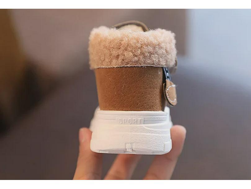 Зимние детские водонепроницаемые ботинки Martin 2024 года с бархатной подкладкой для мальчиков и девочек