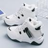 Fashion Winter Woman Boots 2024 New Fashion Lace Up Sports Shoes Korean Women High Top Warm Cotton Casual Shoes