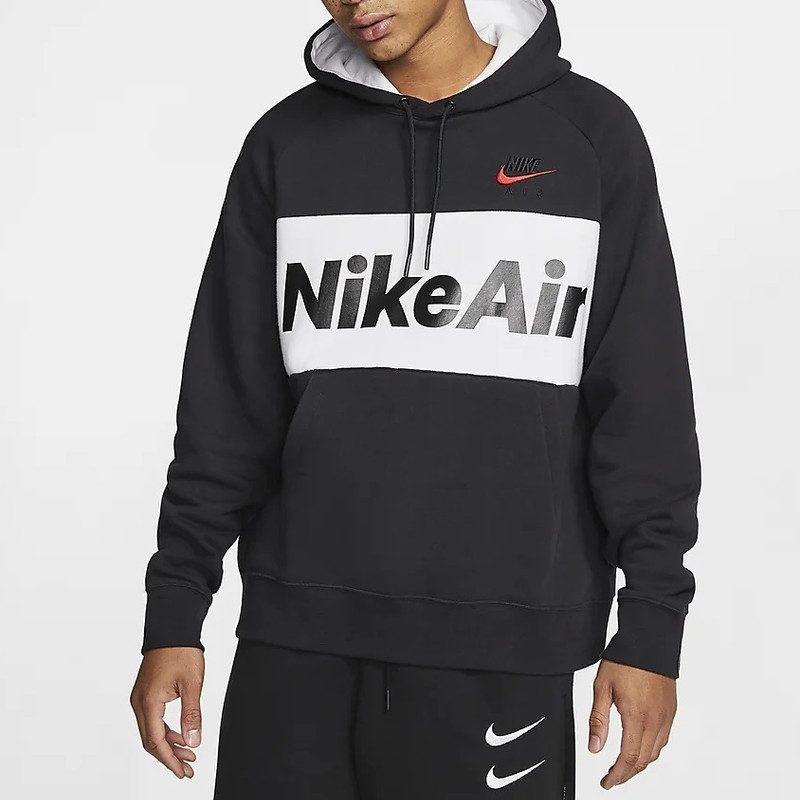 Nike Толстовки Мужские Черные С Капюшоном Умеренная Обычная CJ4825-010