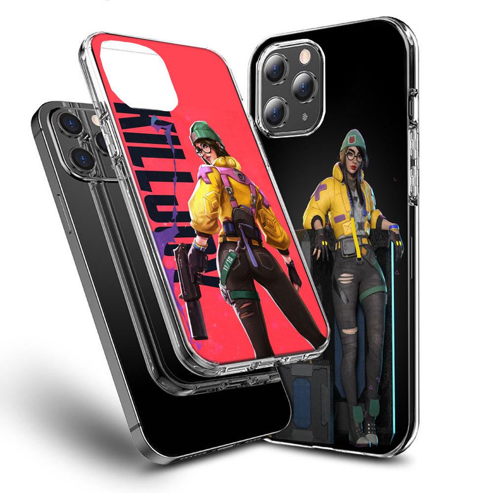 Чехол для телефона Valorant Killjoy Для iPhone 16E 15 Pro 14 Plus 17E 16 17 Pro Max Air 11 12 13 Mini Ударопрочный Capa Милый Чехол TPU