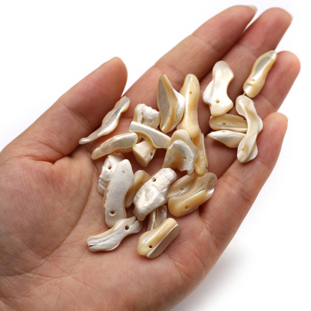 10Pcs/20Pcs Shell Pendant Natural The Mother Of Pearl Irregular Pendant For Jewelry Making DIY Necklace Bracelet Earrings Accessory
