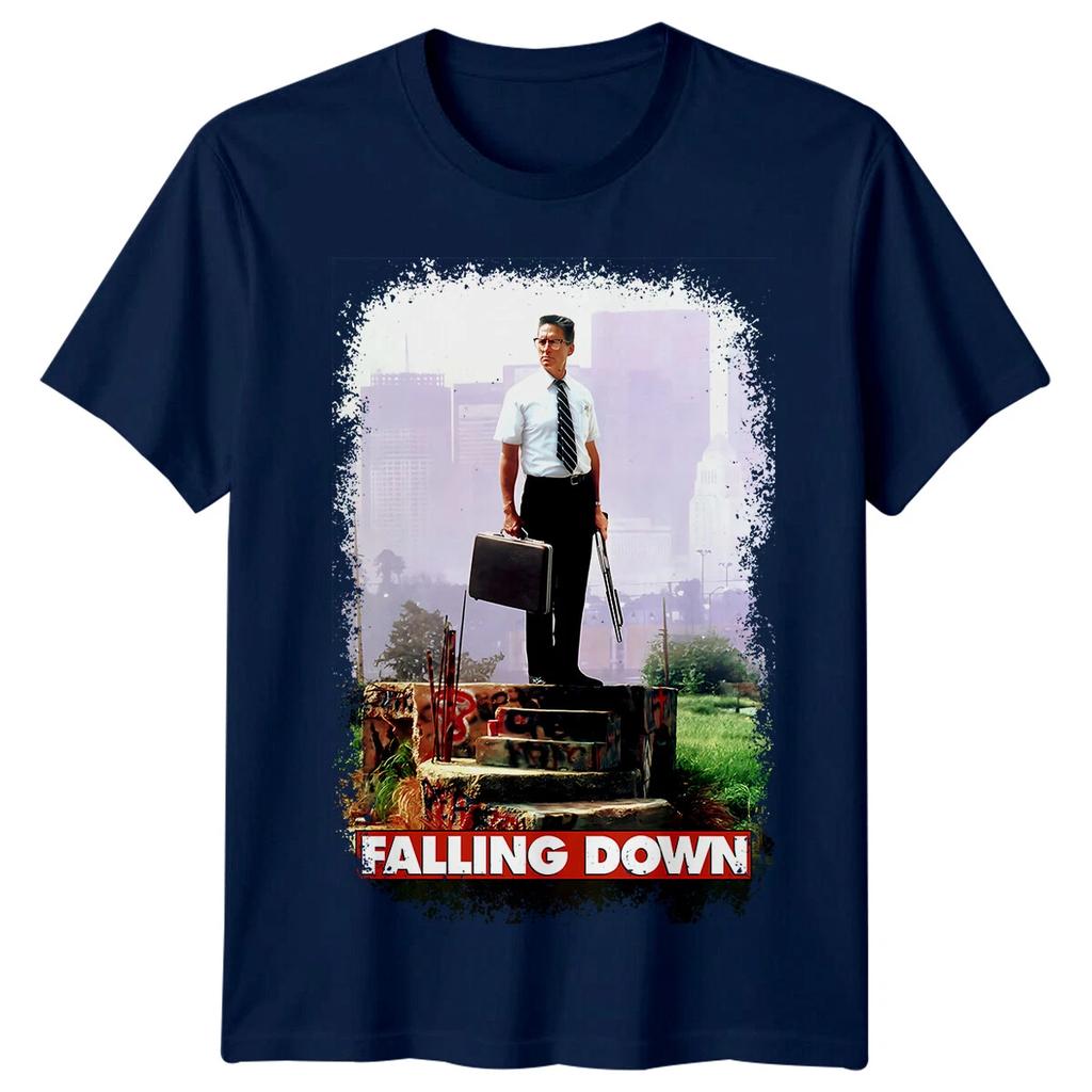 Falling Down Tshirt Unisex Summer Classic 90s Urban Thriller Movie Retro Graphic Short Sleeve Streetwear Fan Tee Unisex Casual Top