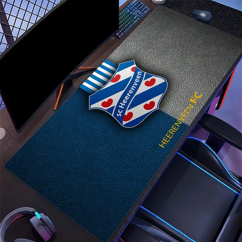 SC Heerenveen Mouse Pad, Large Gaming Desk Mat, Non-slip XXL Mousepad for Laptop & Tablet, Mini PC Playmat with Stitched Edges