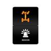 12V 24V LED Rocker Switch Dual Button ON/OFF Amber White Light for LED Light Bar Fog Lights Jeep Toyota 4Runner Land Cruiser
