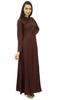 Women's Long Sleeve Solid Abaya Maxi Jilbab Casual Dress