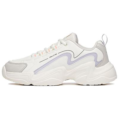 Кроссовки Lifestyle Series из искусственной кожи, износостойкие, нескользящие, амортизирующие, низкие, для папы, женские, белые, фиолетовые 122048881-1