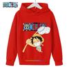 Spring Autumn One Piece Hoodie for Boys Anime Luffy Hoodie Sweatshirt Kids Coat Men's Clothing Sudaderas