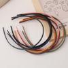 Super Versatile Frosted Textured Headband Candy-Colored Ultra-Fine Headband with Teeth Non-Slip Hairpin Simple Hair Accessories Women