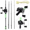 Комбинированные катушки для удочек, 4-секционная удочка для наживки с 18BB, рыболовные катушки для окуня, рыбалка на открытом воздухе