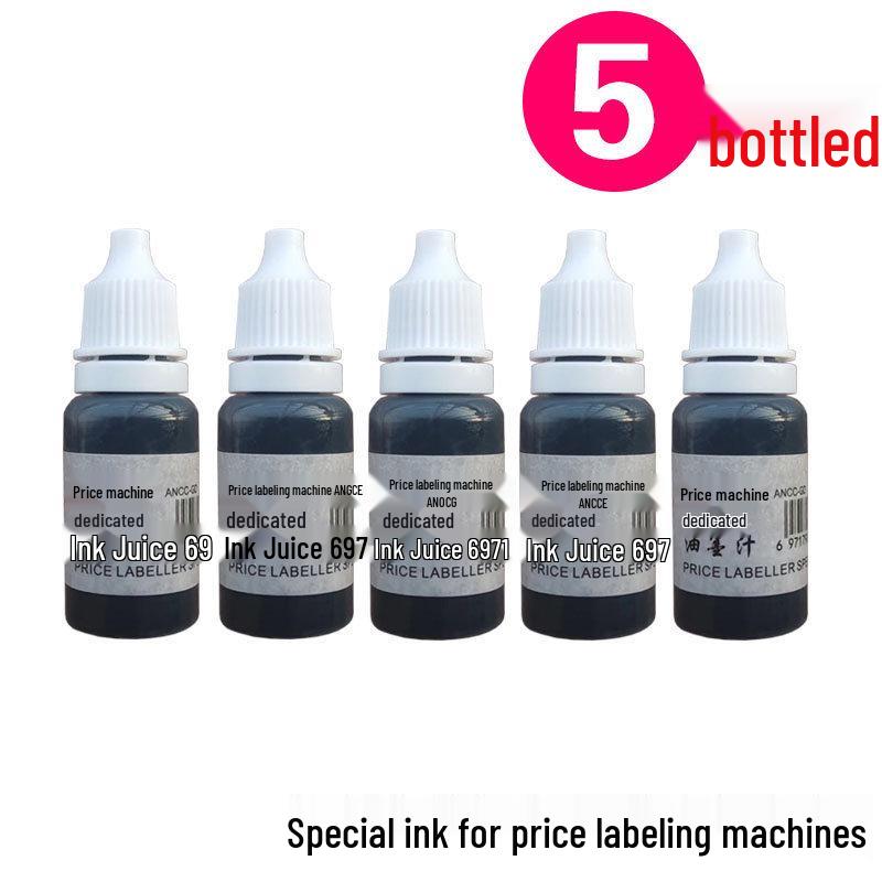 Single-Row Price Marker Kit: Ink Gun, 5500 Labels, Ink Roller, and Accessories.
